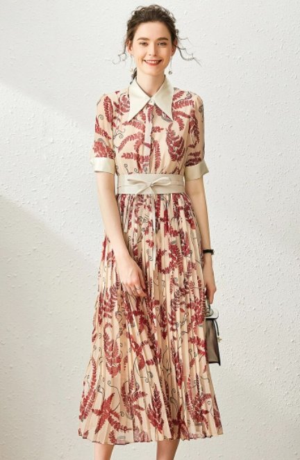 Pink Moderne Vintage Kjole