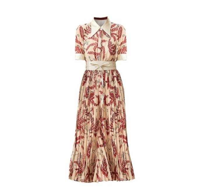 Pink Moderne Vintage Kjole