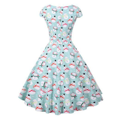 Vintage Julekjole Plus Size Sky