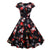 Plus Size Vintage Julekjole Sort