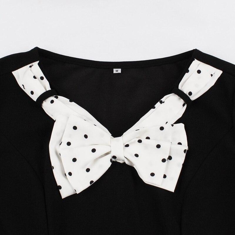 50'er Kjole Med Sløjfe