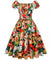 Hvid Plus Size Vintage Pin Up Kjole