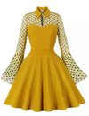 Vintage Pin Up Dress Plus Size Gul