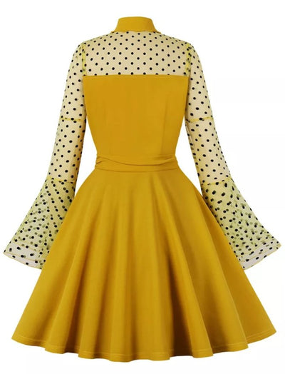 Vintage Pin Up Dress Plus Size Gul