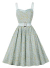 Vintage Pin Up Flower Print Kjole