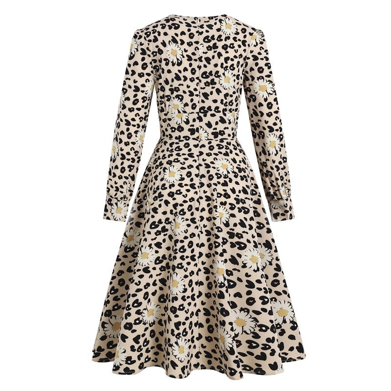 Vintage Pin Up Leopard Kjole