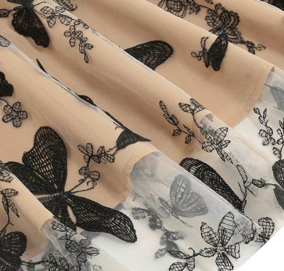 Vintage Pin Up Butterfly Kjole