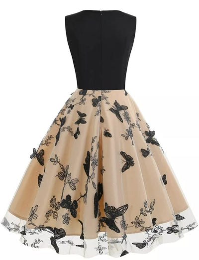 Vintage Pin Up Butterfly Kjole