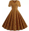 Vintage Pin Up Kjole Striber