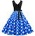 Vintage Pin Up Kjole Hvide Polka Dots