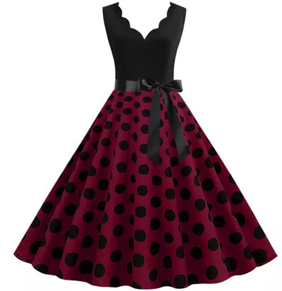 Vintage Lilla Pin Up Kjole
