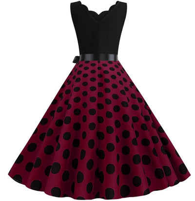 Vintage Lilla Pin Up Kjole