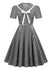Vintage Pin Up Ternet Kjole Sort