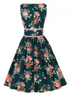 Vintage Plisseret Blomsterkjole