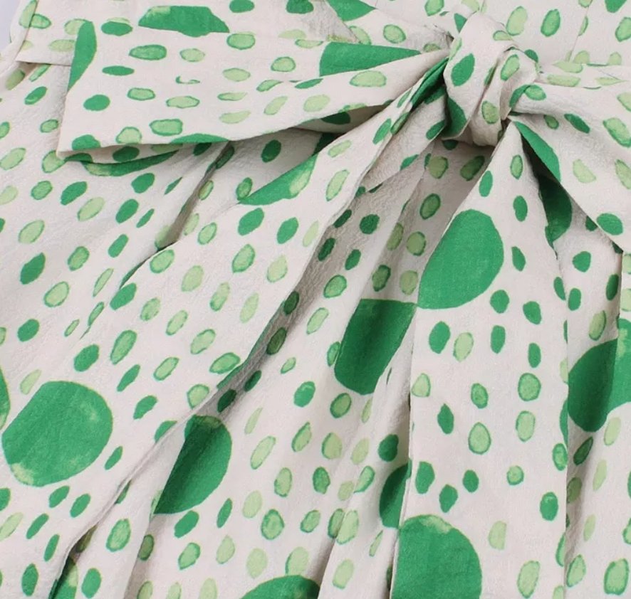 Vintage Dots And Stripes Kjole