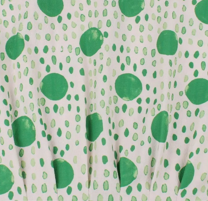 Vintage Dots And Stripes Kjole