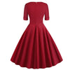 Vintage Rockabilly Kjole 50'er Carmine