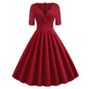 Vintage Rockabilly Kjole 50'er Carmine