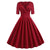 Vintage Rockabilly Kjole 50'er Carmine