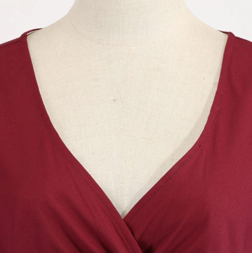 Vintage Rockabilly Kjole 50'er Carmine