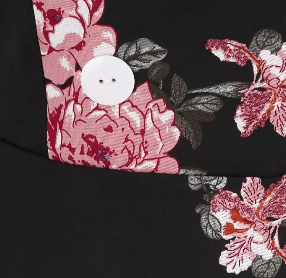 Vintage Rockabilly Kjole 50'er Blomster