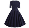 Vintage Rockabilly Kjole 50'er Navy