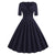 Vintage Rockabilly Kjole 50'er Navy