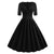 Vintage Rockabilly Kjole 50'er Sort