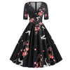 Vintage Rockabilly 50'er Fuglekjole