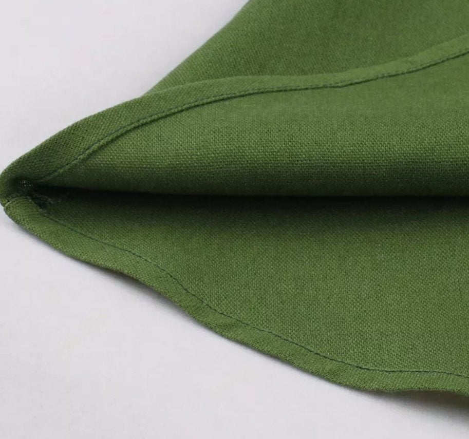 Vintage Rockabilly Kjole 50'er Grøn