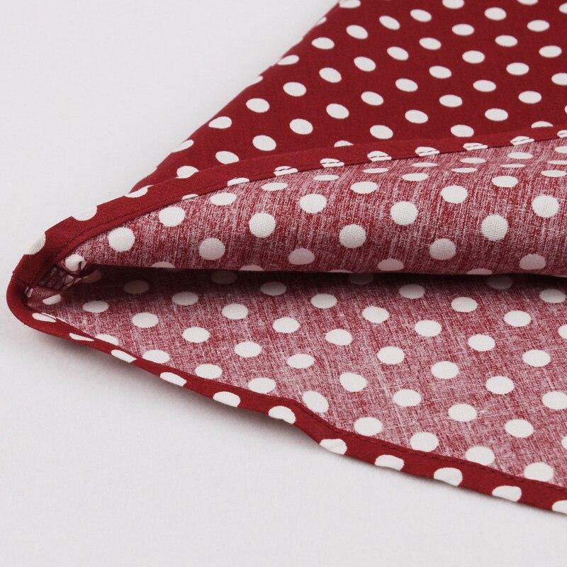 Vintage Rockabilly Bomuldskjole Bourgogne