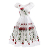 Vintage Rockabilly Blondekjole Hvid