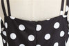 Vintage Rockabilly Kjole, Sorte Prikker