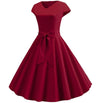 Bourgogne Romantisk Vintage Kjole