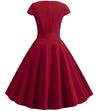 Bourgogne Romantisk Vintage Kjole