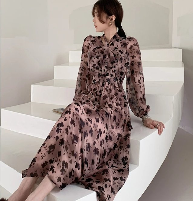 Vintage Pink Kjole Fra 1940'erne