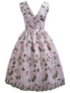 Vintage Rose Broderet Kjole