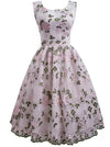Vintage Rose Broderet Kjole
