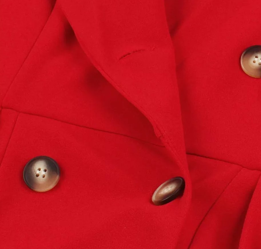 Vintage Rød Liberty Kjole