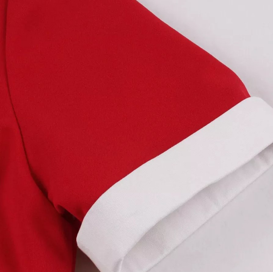 Passionsrød Vintage Kjole