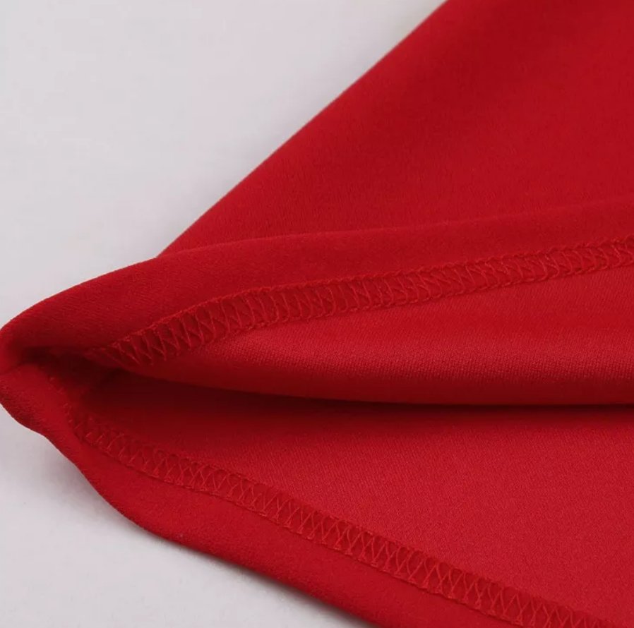 Passionsrød Vintage Kjole