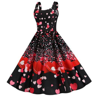 Vintage Hearts Valentinsdagskjole