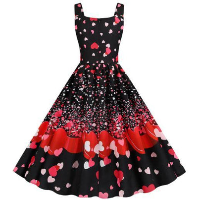 Vintage Hearts Valentinsdagskjole