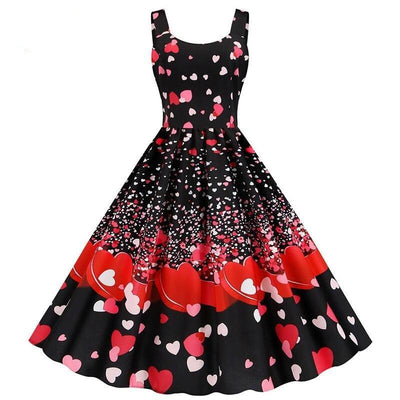Vintage Hearts Valentinsdagskjole