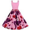 Vintage Pink Valentinsdagskjole