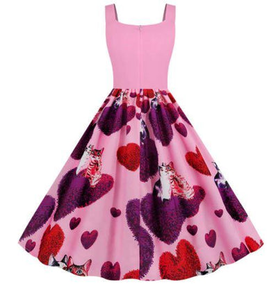 Vintage Pink Valentinsdagskjole
