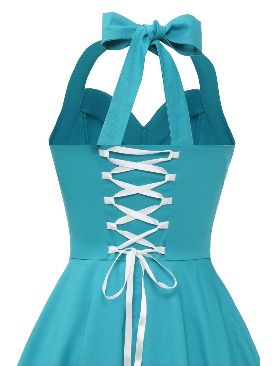 Vintage Sexet Pin Up Sky Kjole