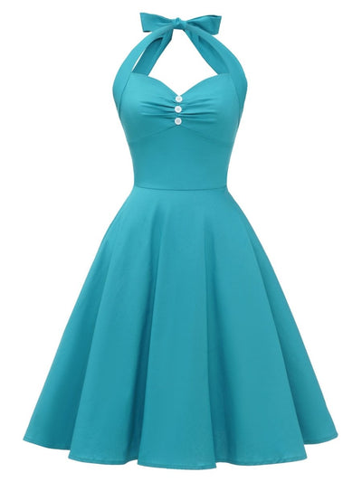 Vintage Sexet Pin Up Sky Kjole