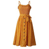 Vintage Tresserne Gul Kjole