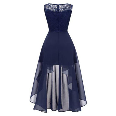 Vintage Elegant Aftenkjole Navy